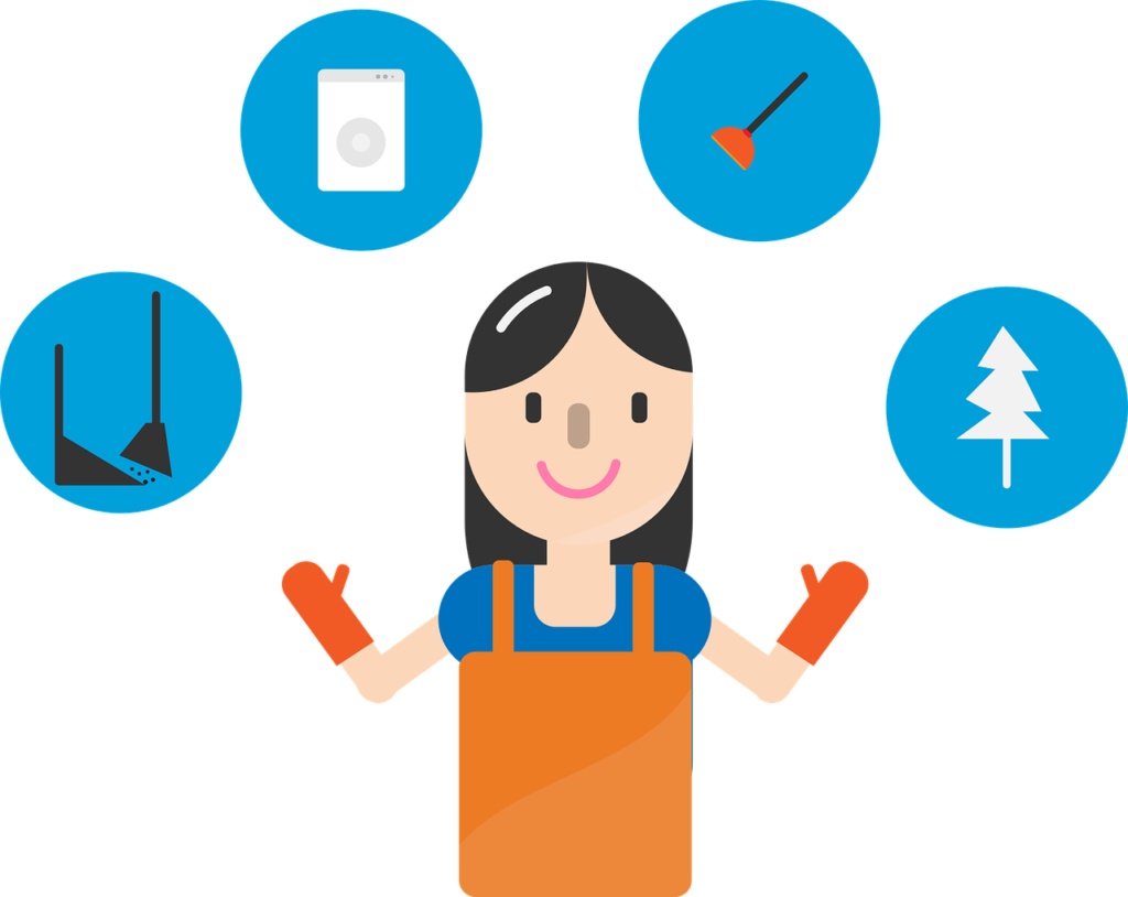 Cleaning Service Character Woman  - tagechos / Pixabay