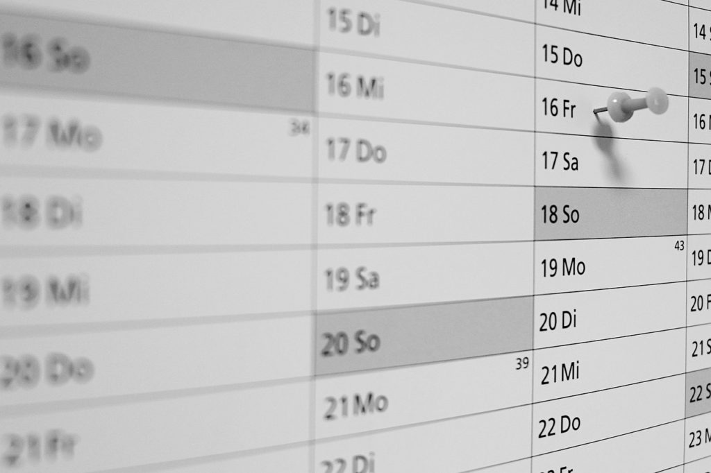 Calendar Number Background Date  - pearly-peach / Pixabay