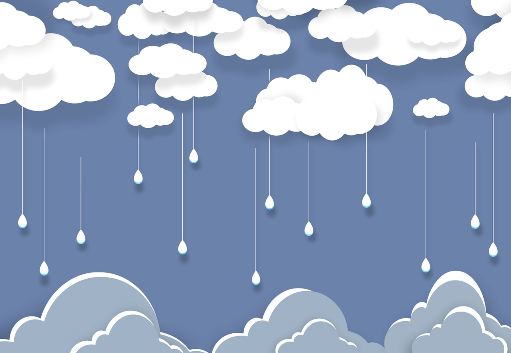 Clouds Rain Paper Raindrops  - Syaibatulhamdi / Pixabay