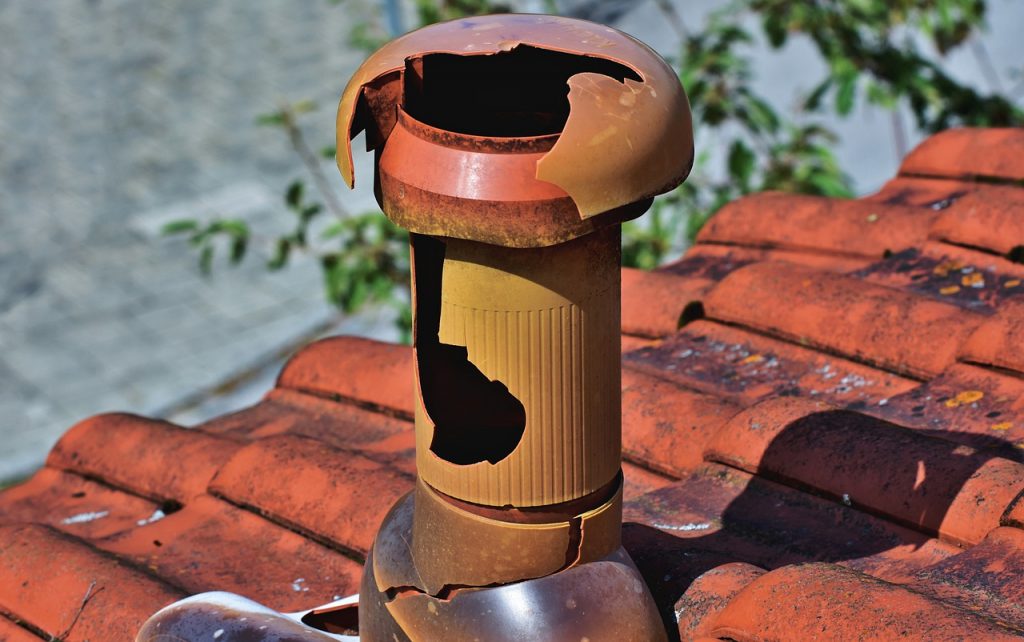 Fireplace Chimney Roof Hail Damage  - Ralphs_Fotos / Pixabay