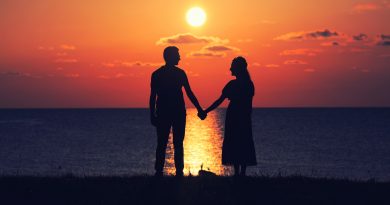 Sunset Coupe Beach Holding Hands  - Rajbongshi / Pixabay