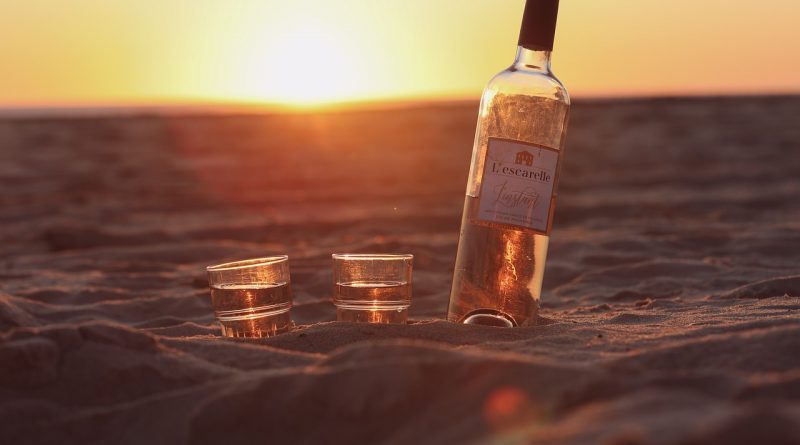 Wine Beach Sunset Sand Rose  - KiraHundeDog / Pixabay
