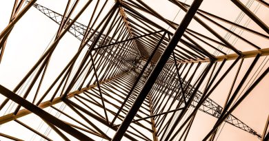 steel scaffolding, structure, power generation