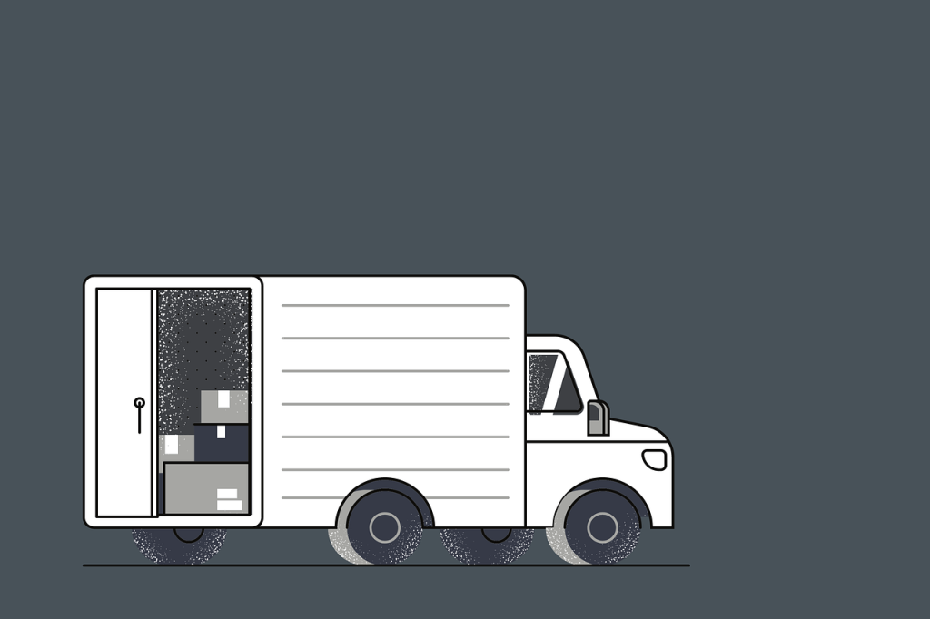 transport, truck, van