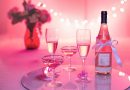 happy birthday, pink wine, champagne