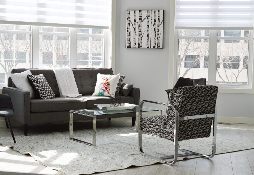 living room, condo, house