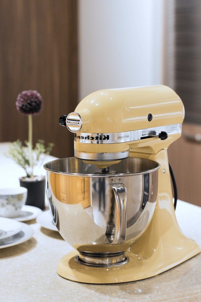 kitchen aid, mixer, kitchen equipment