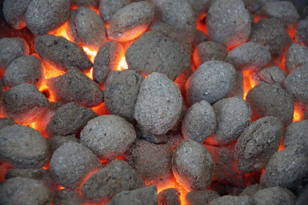 grill, briquettes, grilling