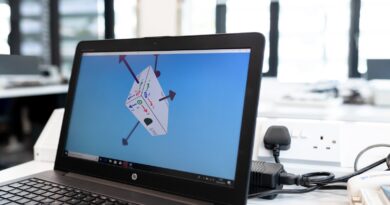 black asus laptop computer on table