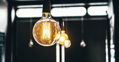 light, bulb, hanging